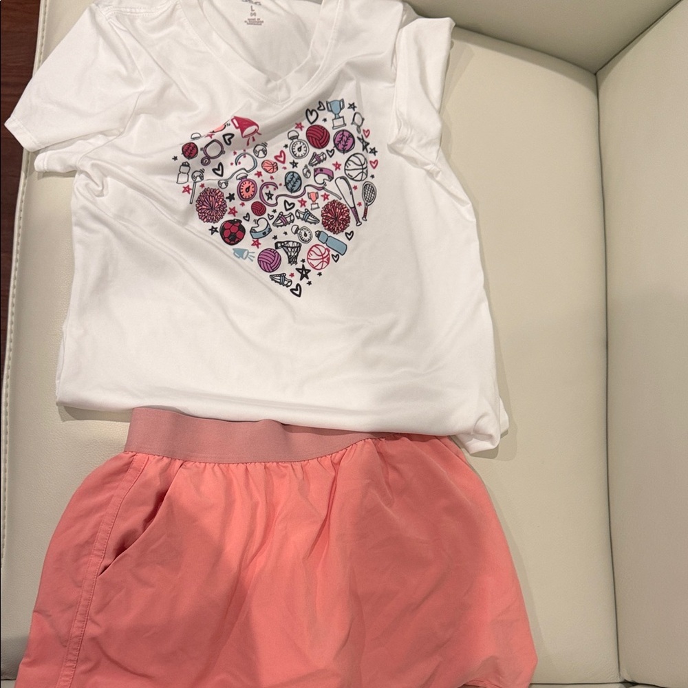 Golf coral Athletic Skirt